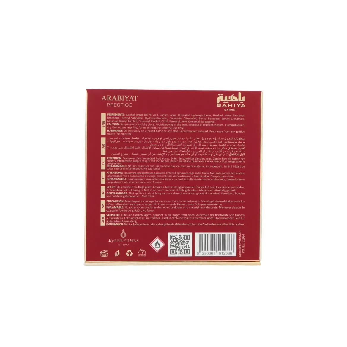 Arabiyat Prestige Bahiya Garnet Edp 100ml