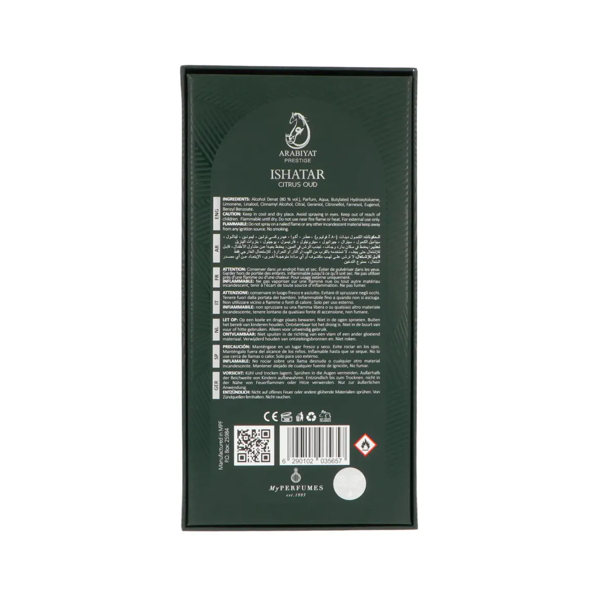 Arabiyat Prestige Ishatar Citrus Oud Edp 110ml