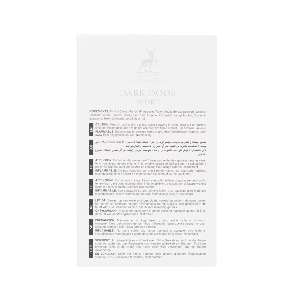 Maison Alhambra Dark Door Sport